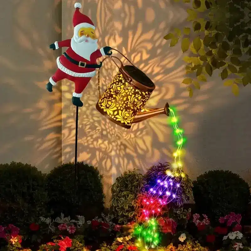 🌟 Light Up Your Christmas With Solar Santa Kettle Lights — A Beautiful, Meaningful & Cost-Saving Holiday Decoration