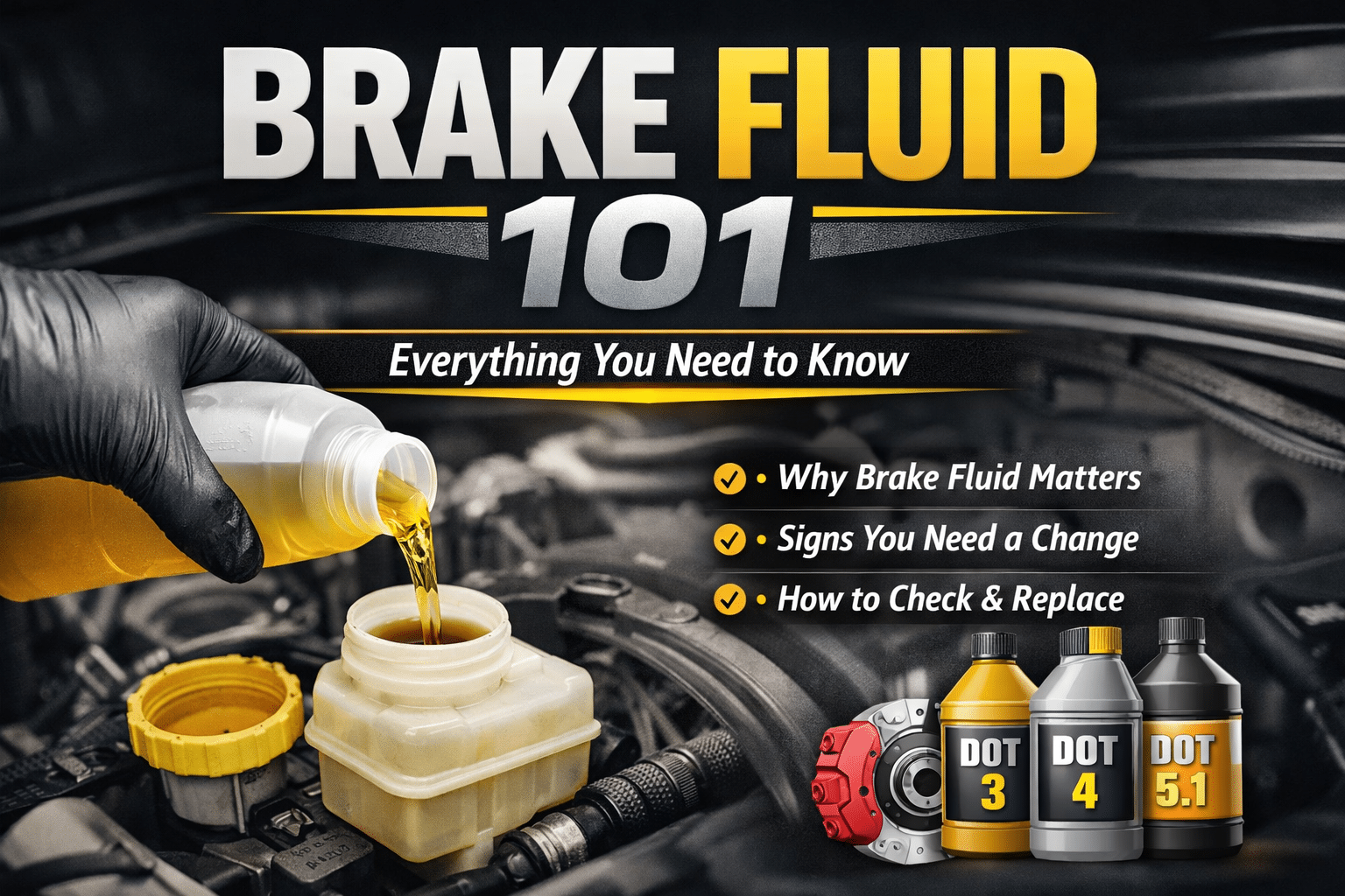 Brake Fluid 101: Types, Maintenance, and Safety